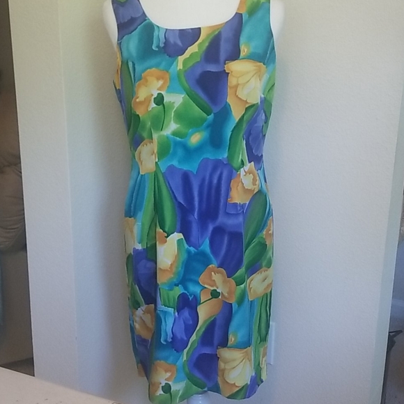 J.S.J. PETITES SHIFT DRESS - Picture 1 of 10